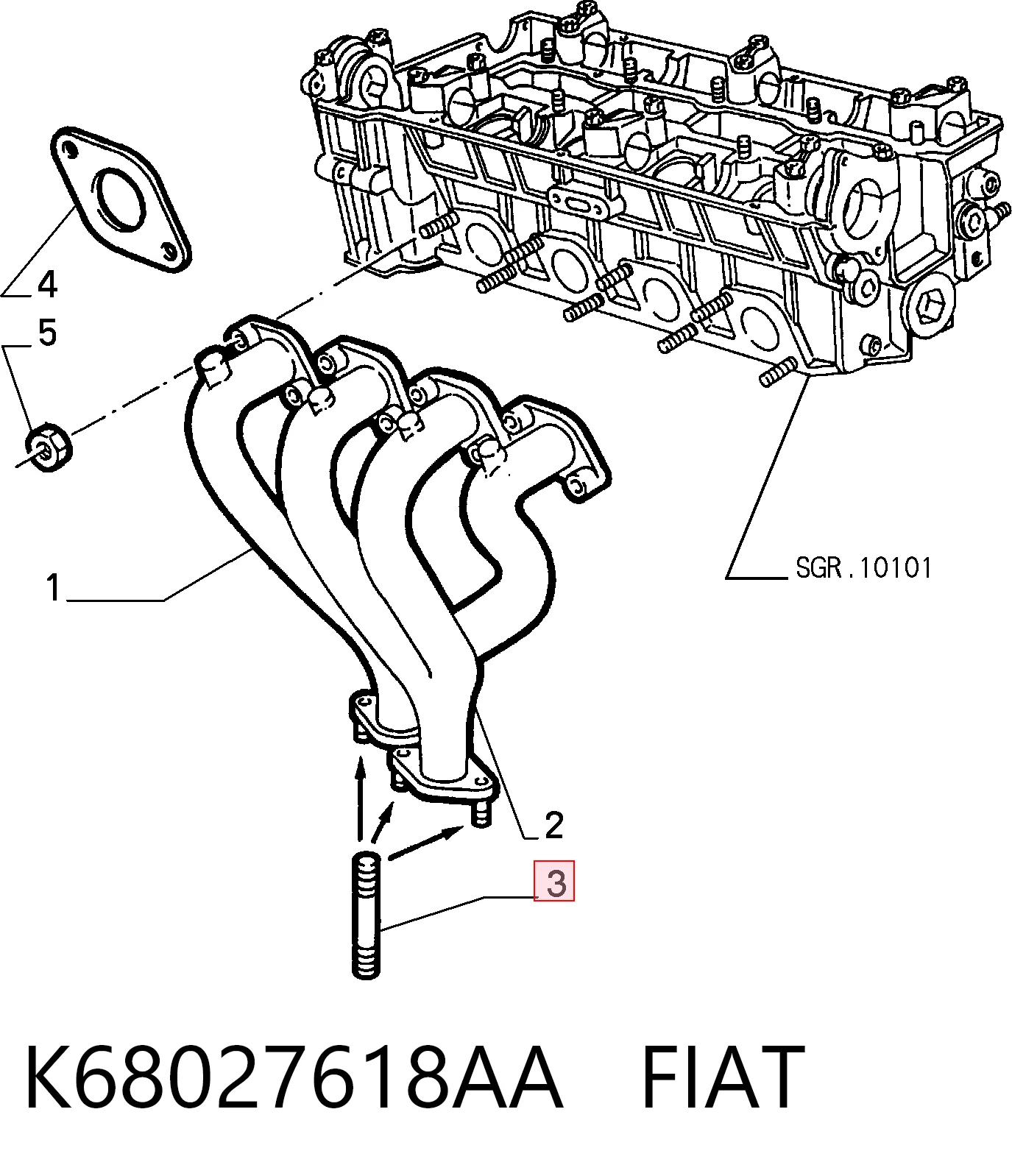 K68027618AA Fiat/Alfa/Lancia