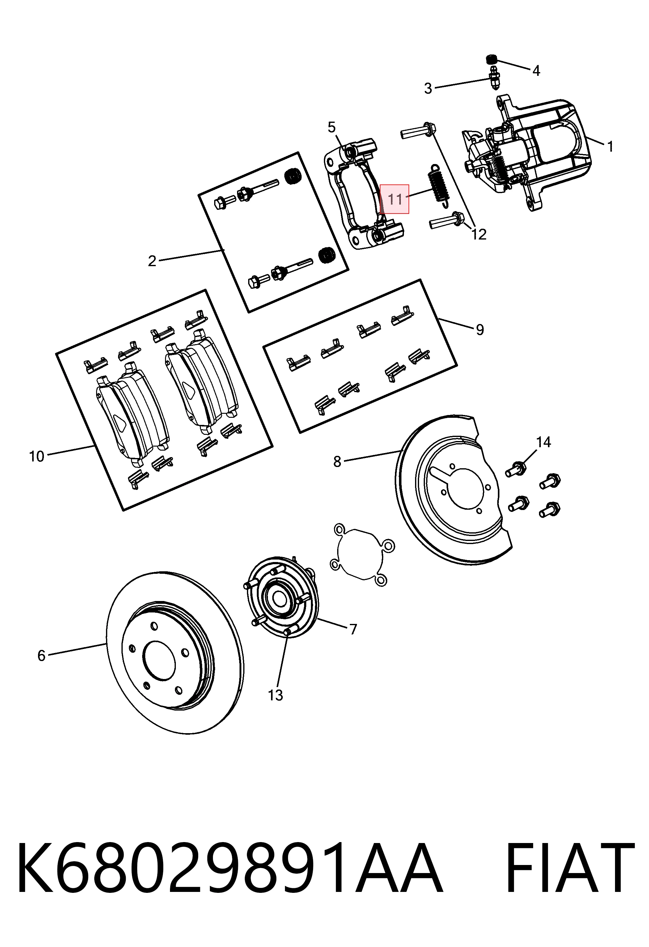 K68029891AA Fiat/Alfa/Lancia