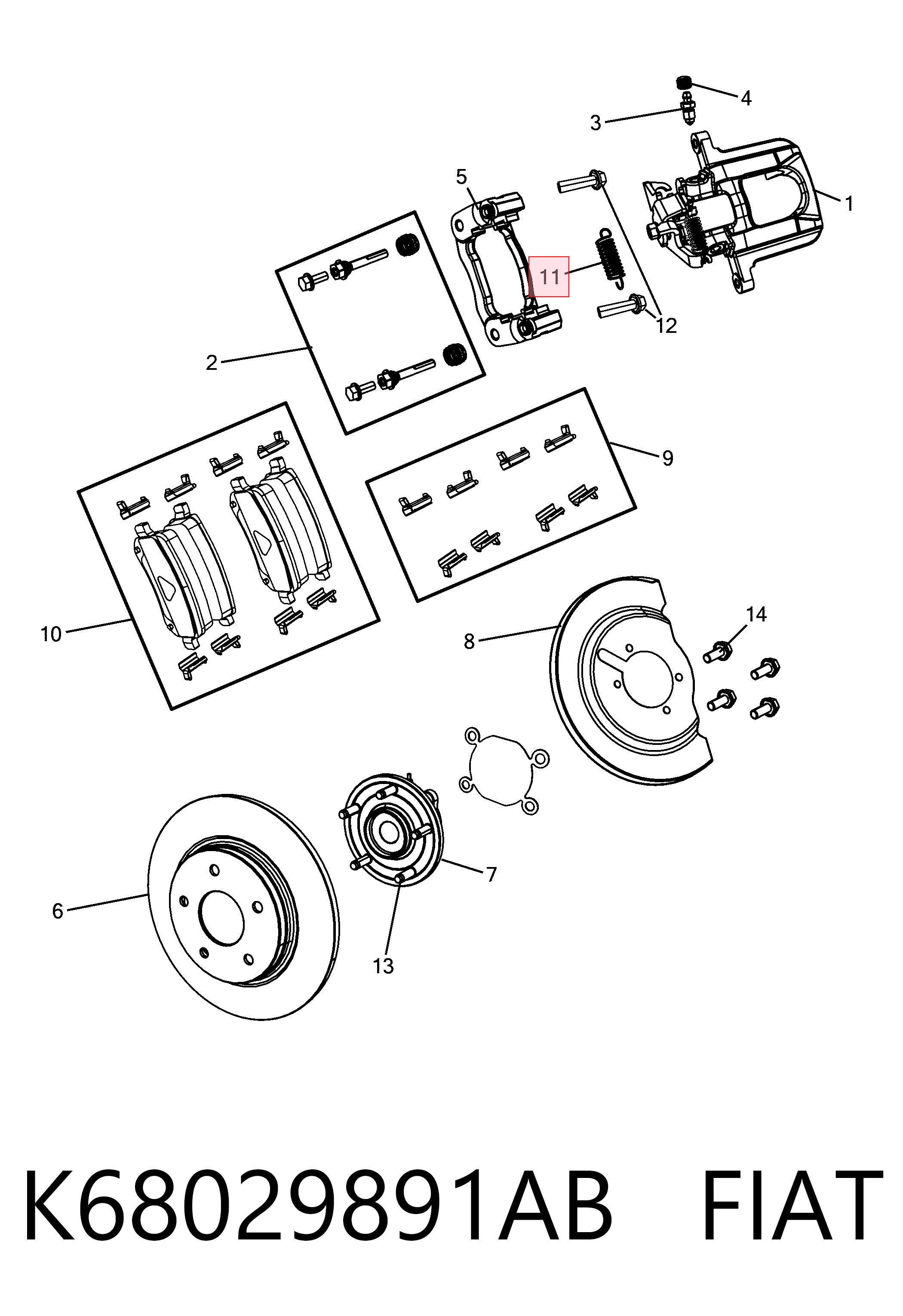 K68029891AB Fiat/Alfa/Lancia