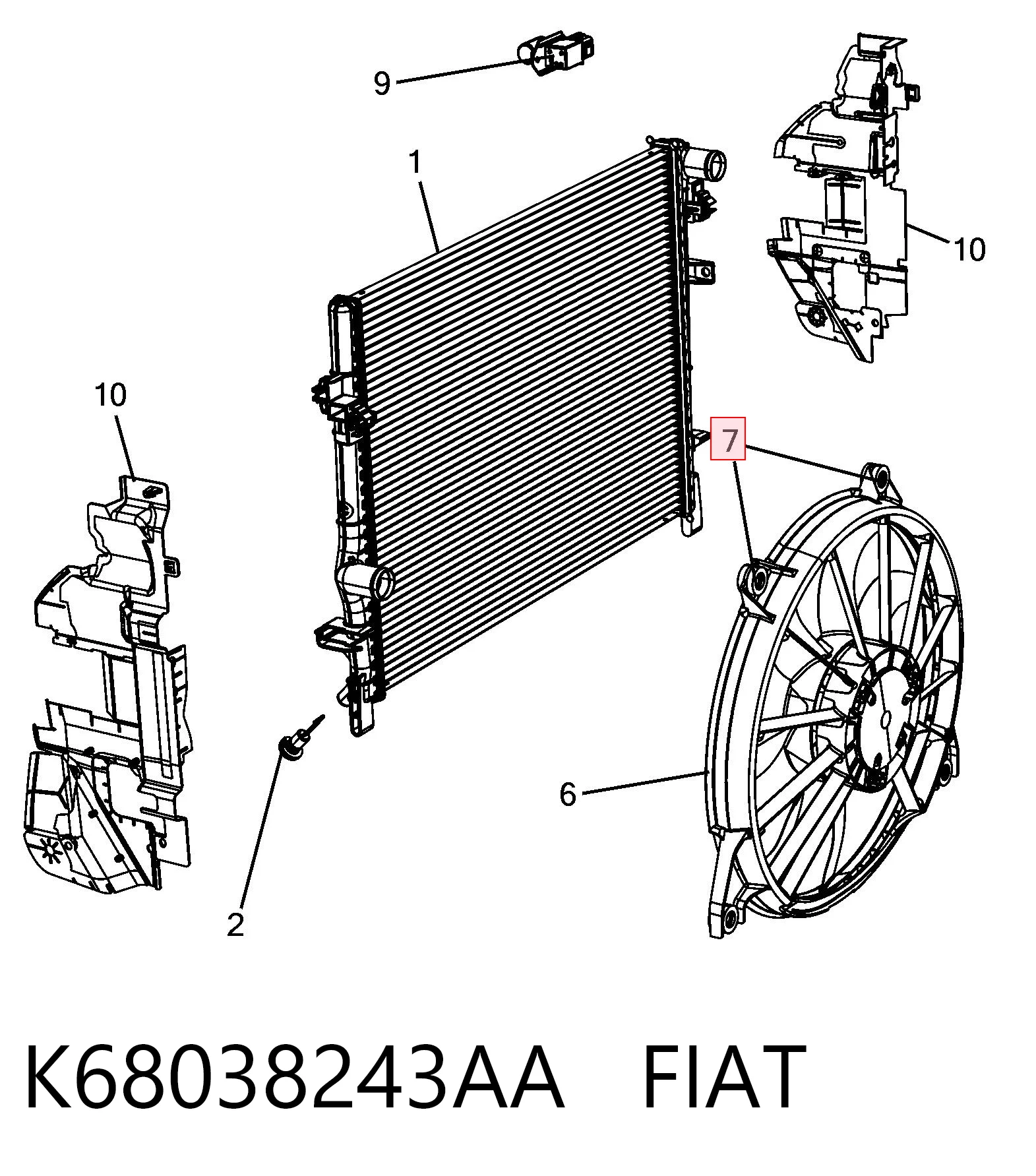 K68038243AA Fiat/Alfa/Lancia