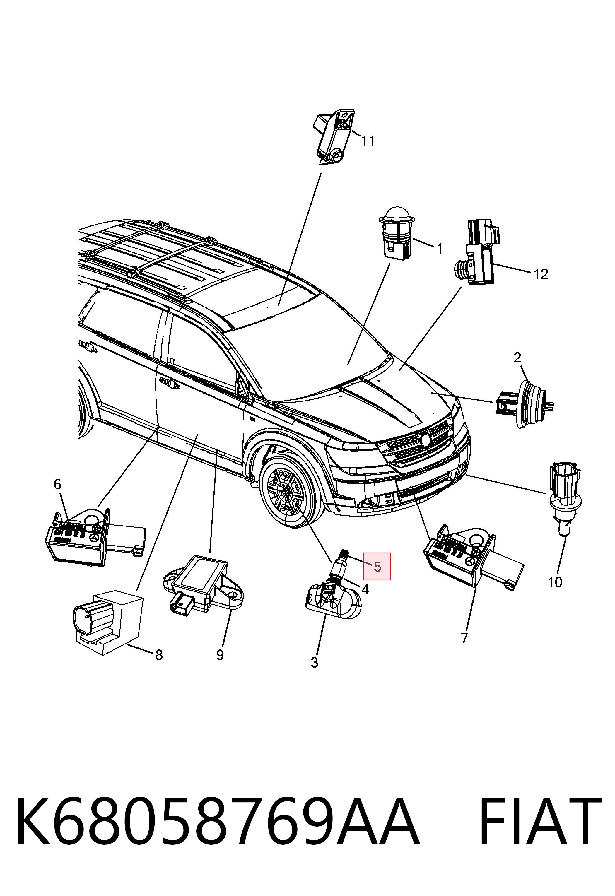 K68058769AA Fiat/Alfa/Lancia