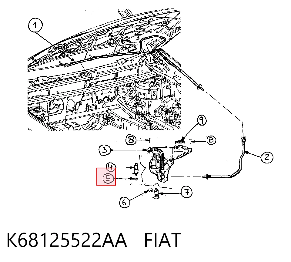 K68125522AA Fiat/Alfa/Lancia