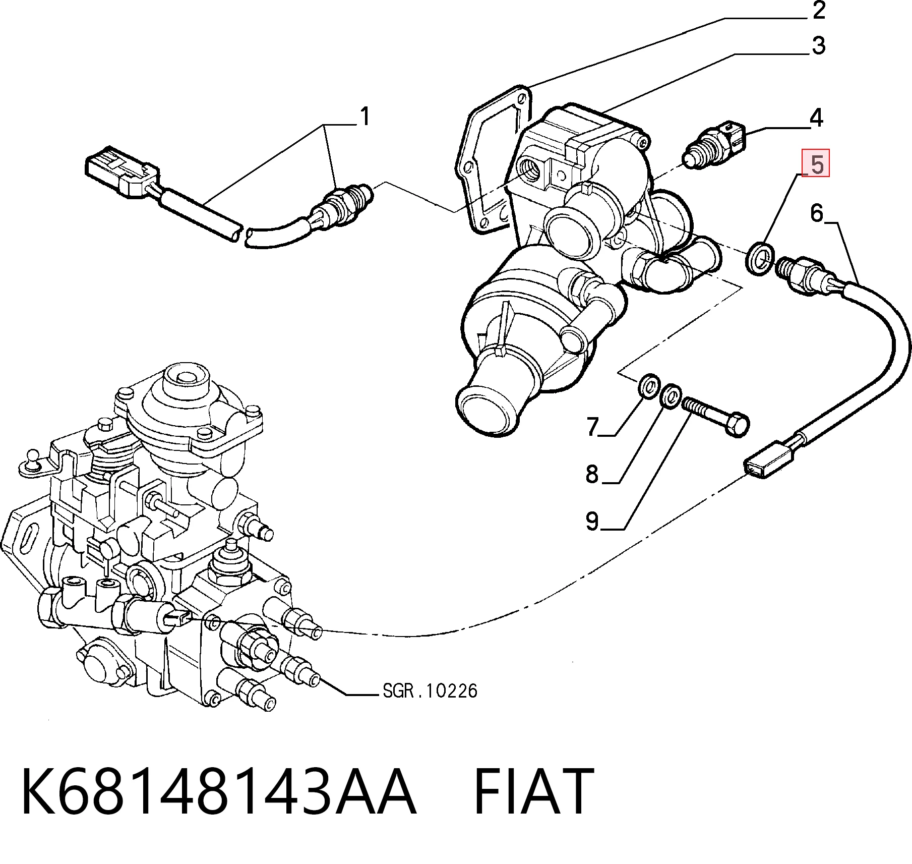 Compre 94000373 Peugeot/Citroen Vedante de rolha de panela de motor