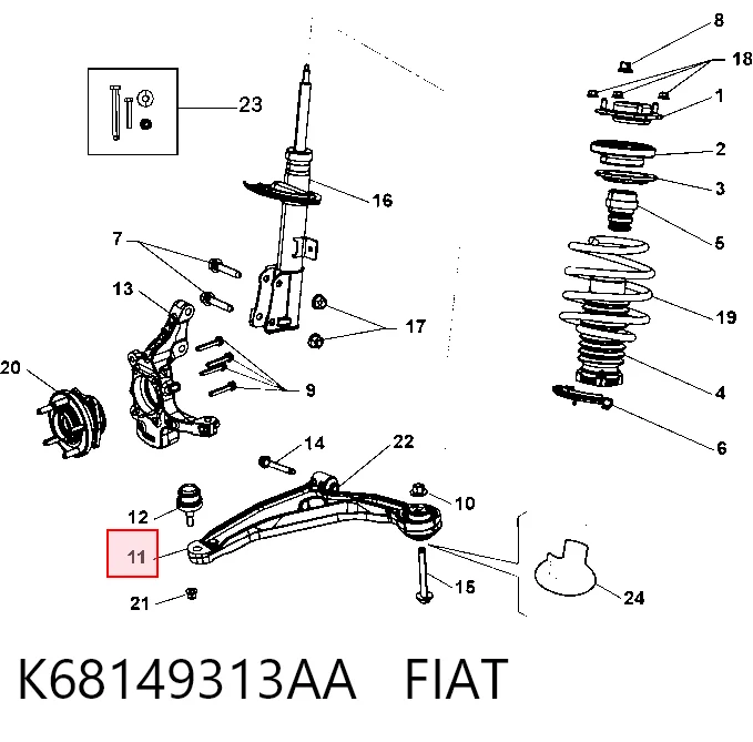 K68149313AA Fiat/Alfa/Lancia