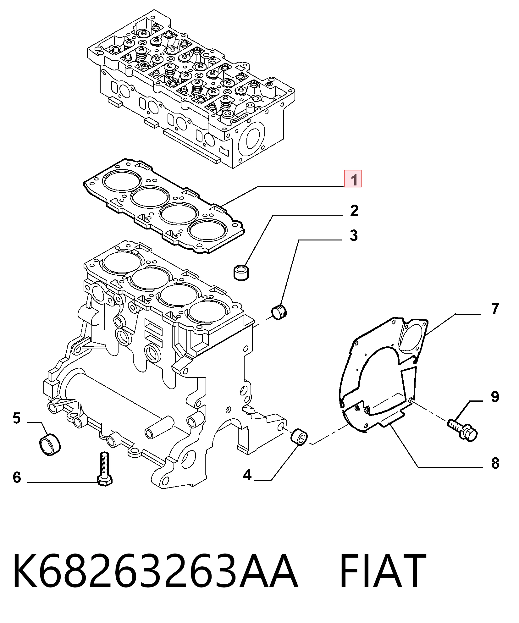 K68263263AA Fiat/Alfa/Lancia