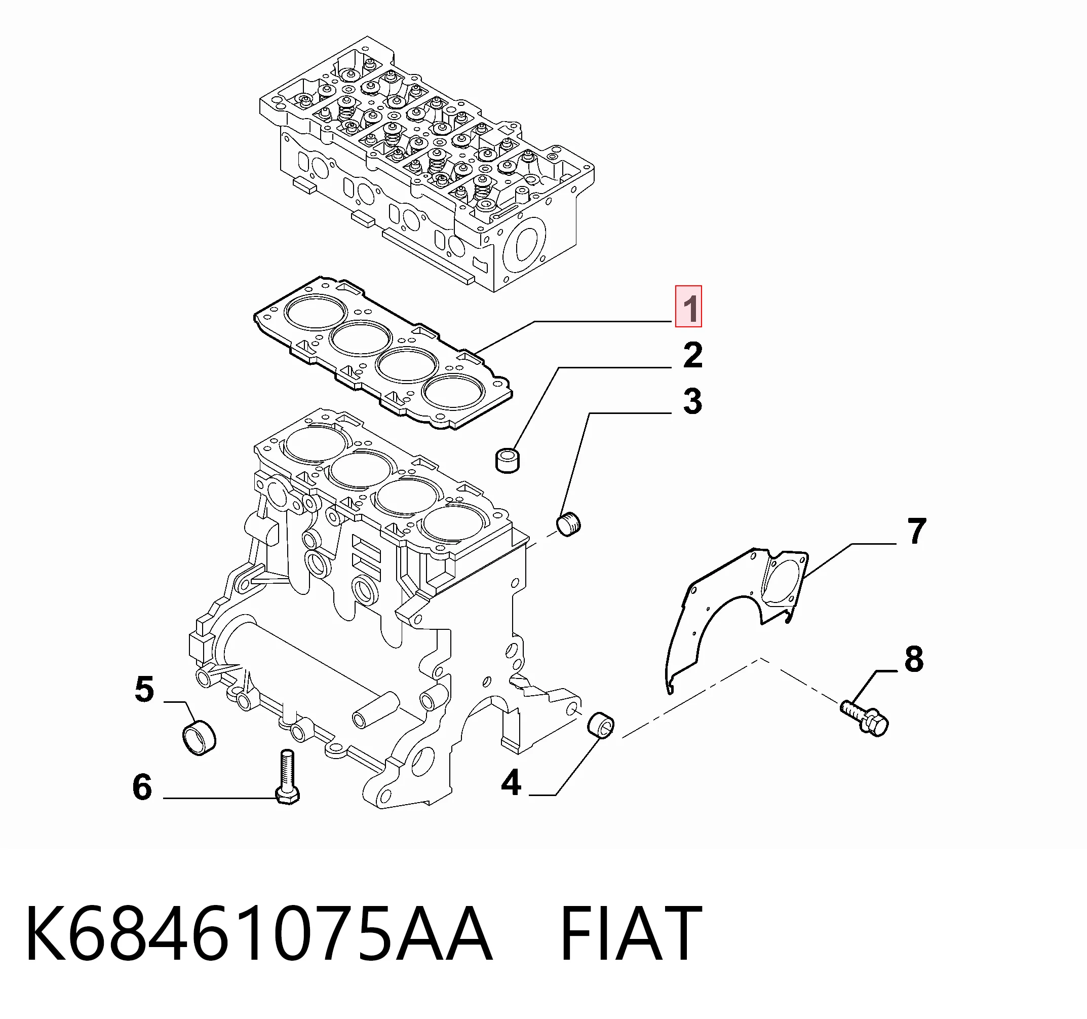 Compre 55211409 General Motors Vedante de cabeça de motor (CBC)