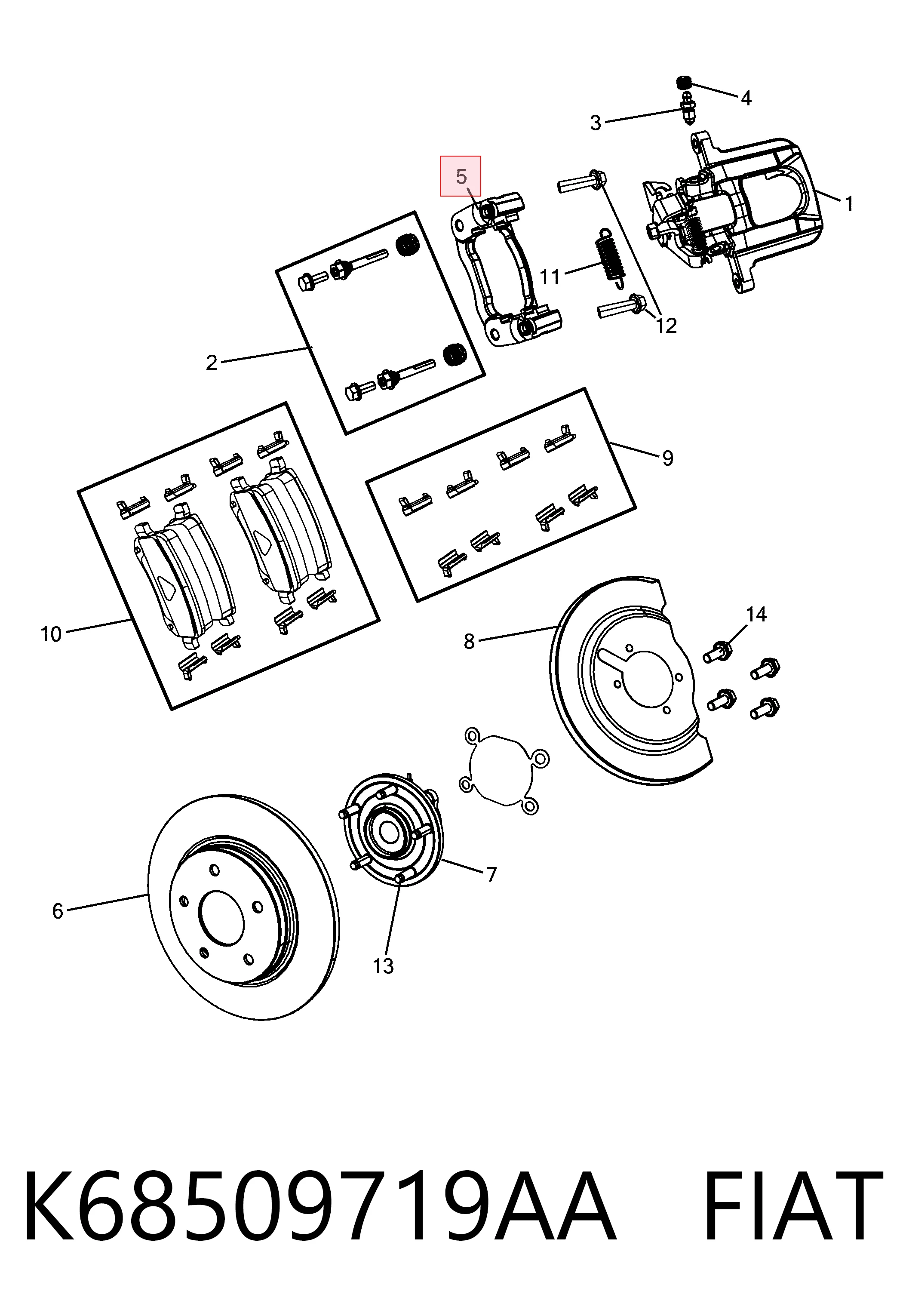 K68509719AA Fiat/Alfa/Lancia