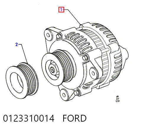 0123310014 Ford Gerador