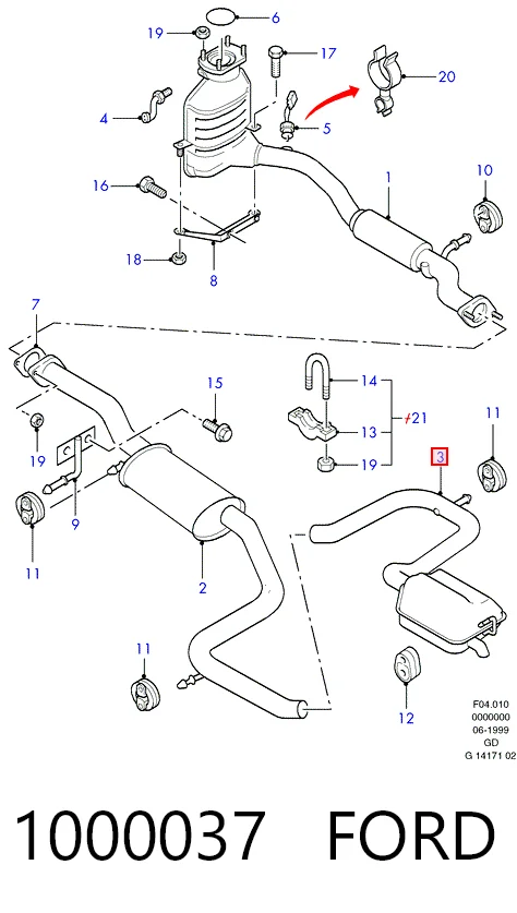  Mondeo II sedan (1996-2000) original desde 92,37 €
