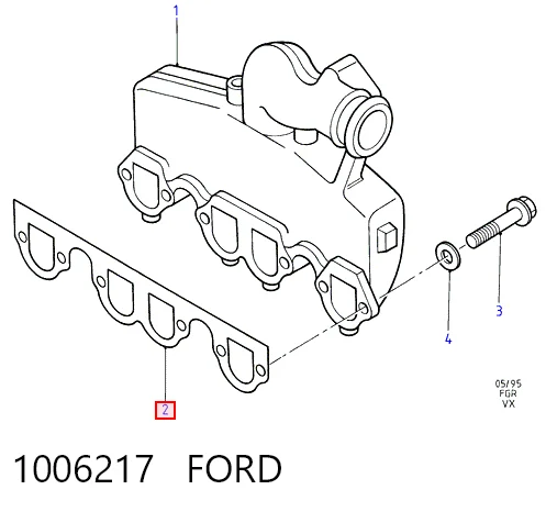  Vedante de tubo coletor de admissão Volkswagen Polo IV hatchback (9N, 9A) (2001 - 2014) IV