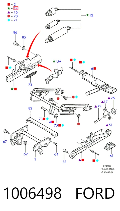  Pára-lama dianteiro direito Ford Escort VII sedan (GAL, AFL) (1995 - 1999) VII