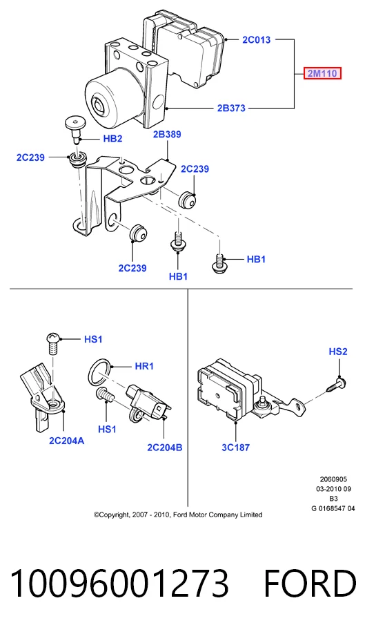  Unidade hidráulico de controlo ABS Ford C-Max monovolume (CB3) (2007 - 2010) 