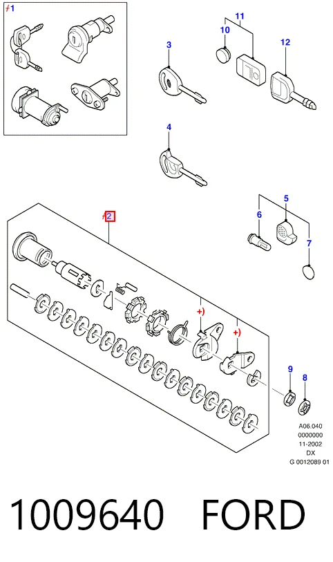 Trinco de fecho de ignição para Ford Sierra II GBG, GB4