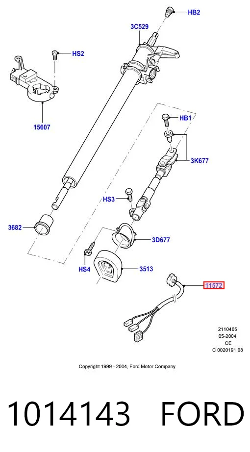 Grupo de contato de fecho de ignição para Ford Transit III V