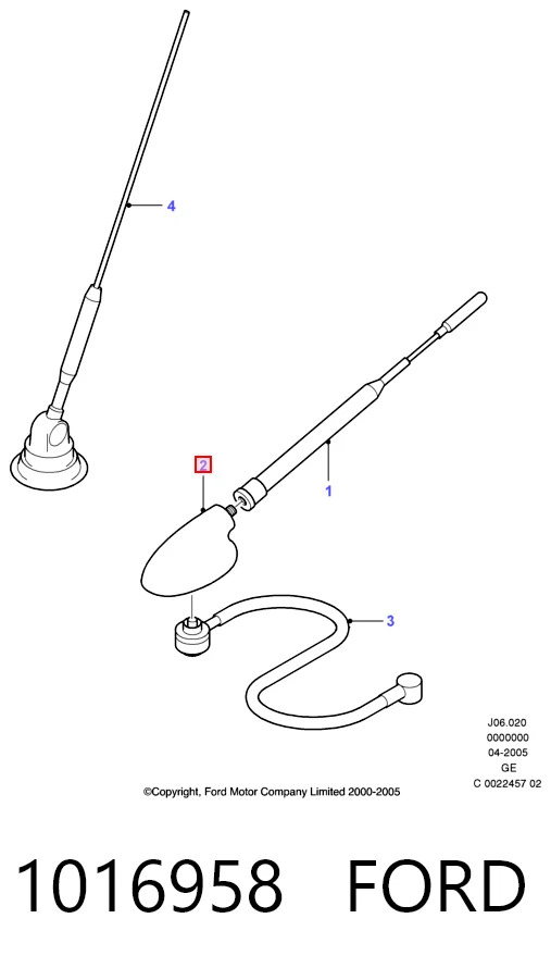 Antena para Ford Transit IV E