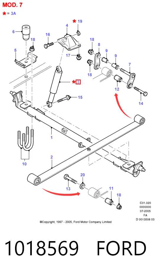  para Ford Escort  (AVL)