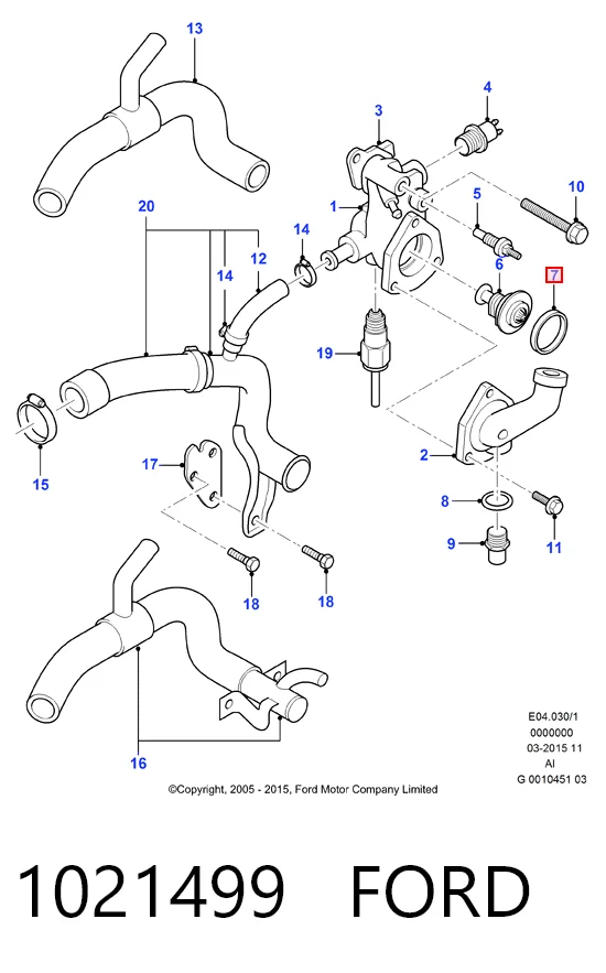 Compre Vedante de termostato Ford Transit 4