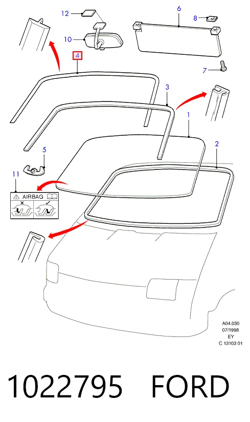 Compactador de pára-brisas para Ford Transit IV E