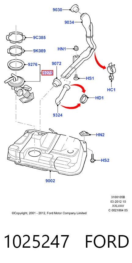 Compre Módulo de bomba de combustível com sensor do nível de combustível Ford Escort 6
