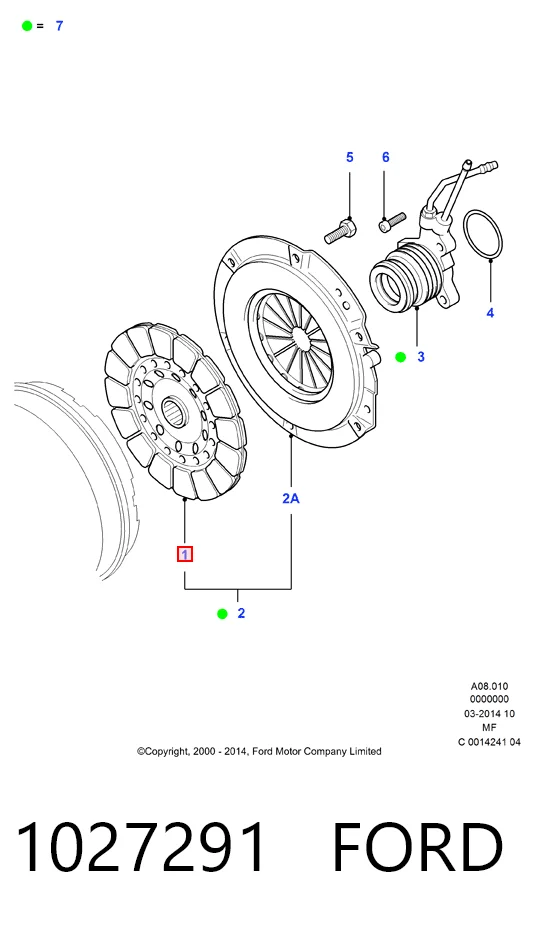 Compre 8A0116460 Mazda Disco de embraiagem
