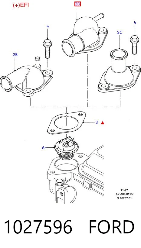 1027596 Ford Tampa do termostato