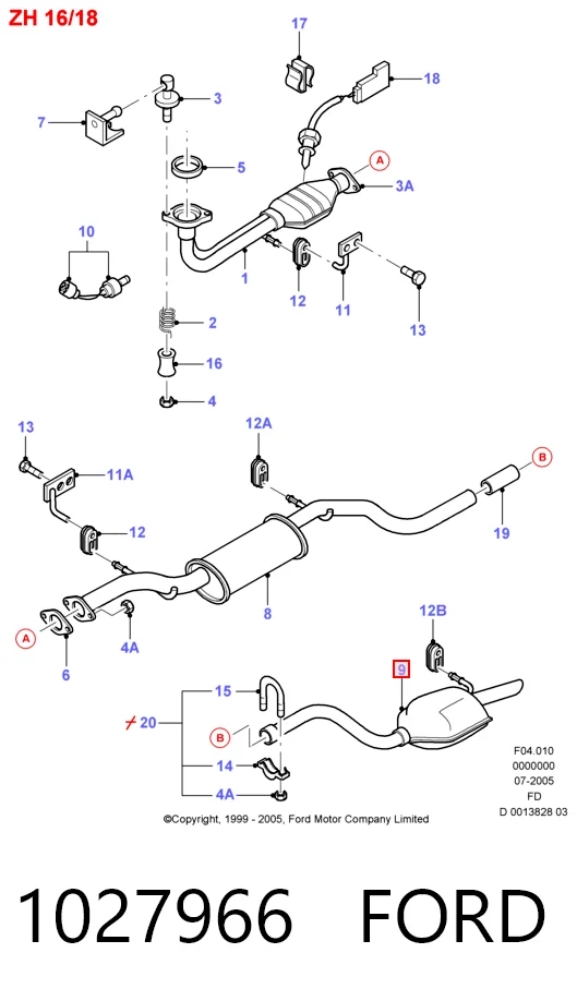 Compre Silenciador, parte traseira Ford Mondeo 2