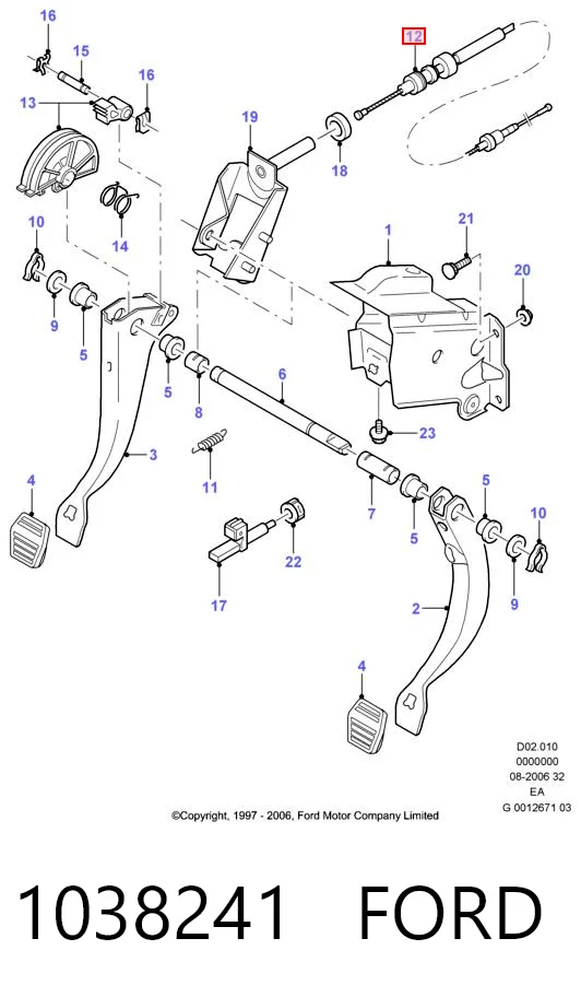 Cabo de embraiagem Ford Escort  AVL ao melhor preço