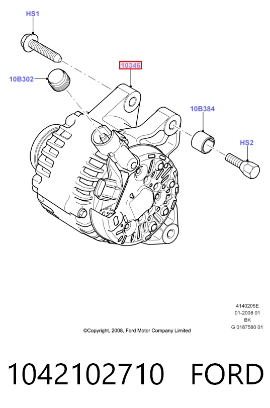 1042102710 Ford Gerador