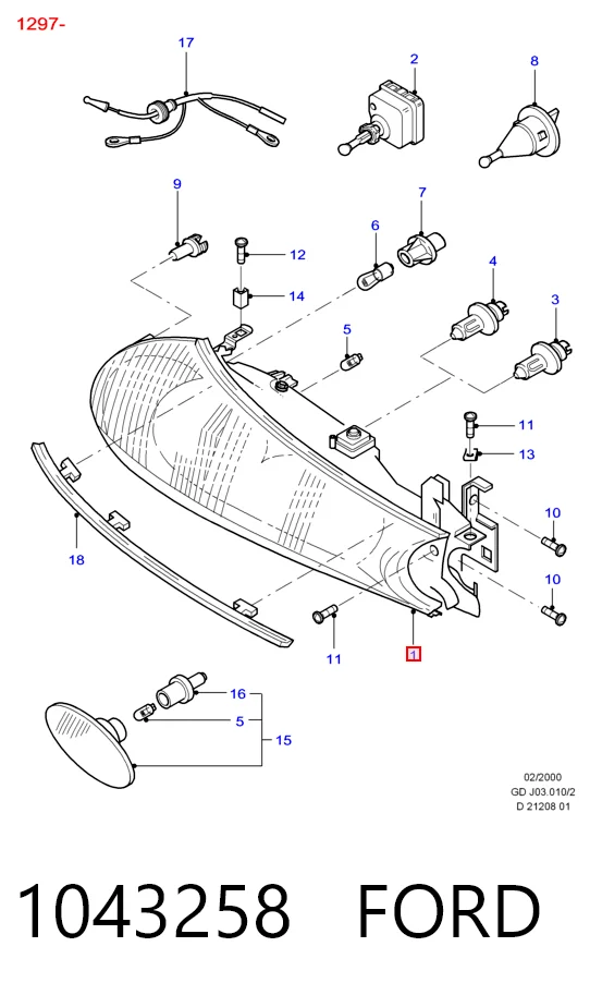 Compre Luz direita Ford Mondeo 2