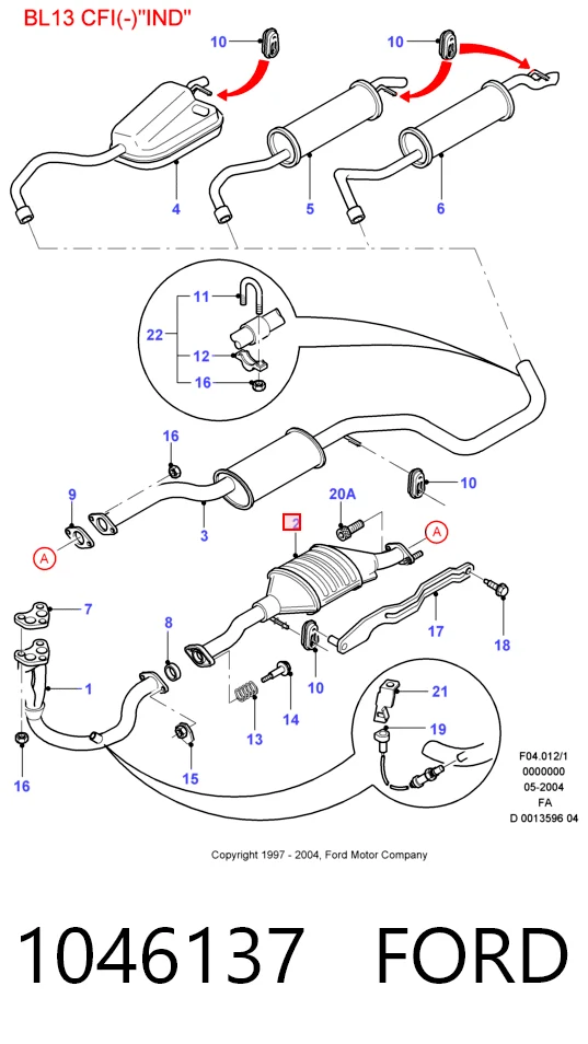 Compre Convertidor - catalisador Ford Escort 