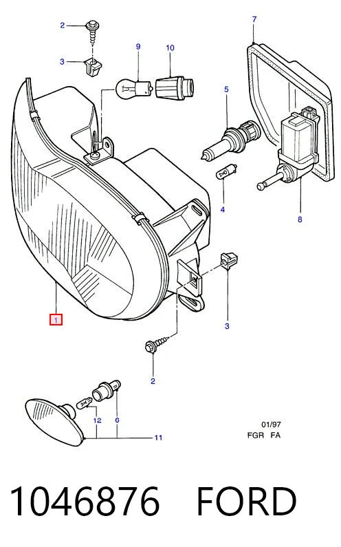 Luz esquerda Ford Escort preço, a partir de 39,42 USD