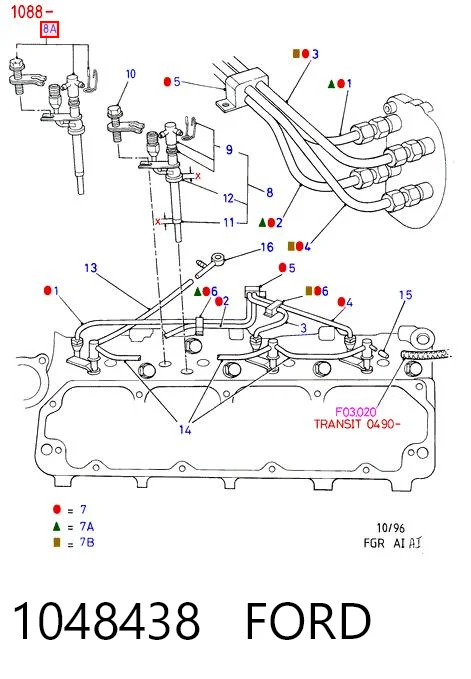 1048438 Ford Injetor de injeção de combustível