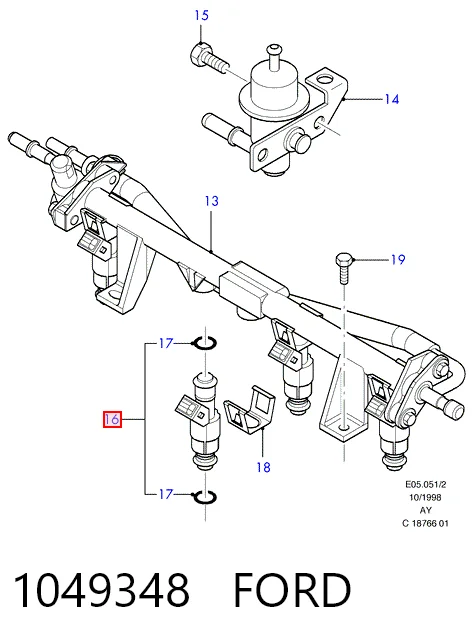 Compre Injetor de injeção de combustível Ford Mondeo 1
