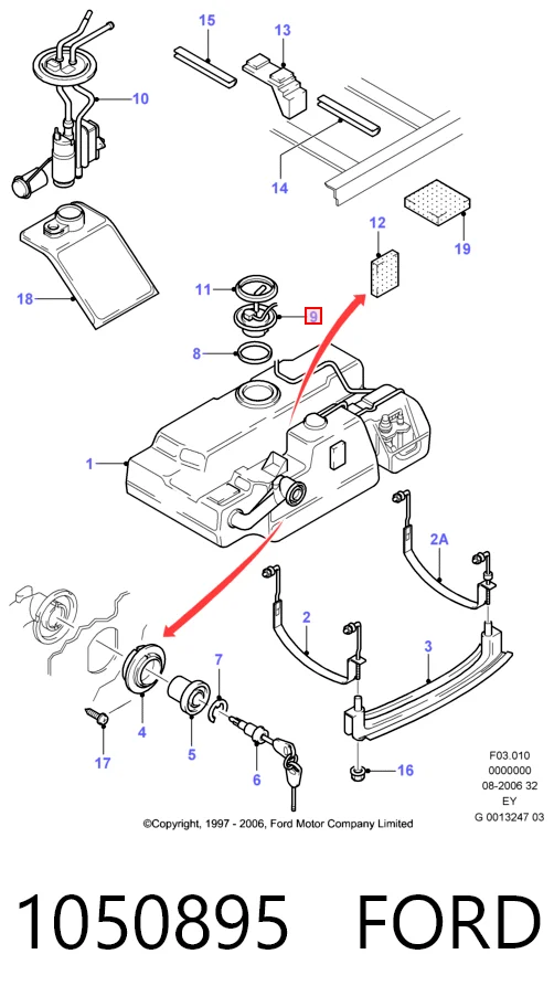 Sensor do nível de combustível no tanque Ford Transit  E ao melhor preço