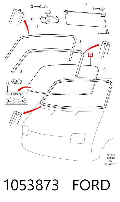 Pára-brisas para Ford Transit E