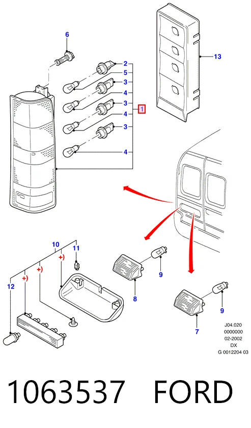 Compre Lanterna traseira direita Ford Transit 4