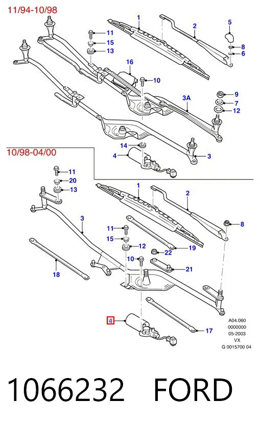 Compre Motor de limpador pára-brisas do pára-brisas Ford Galaxy 