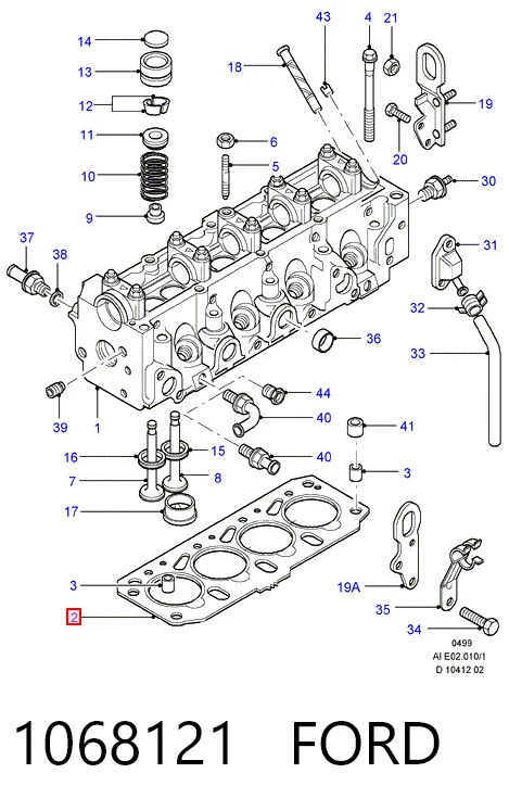 Compre Vedante de cabeça de motor (CBC) Ford Fiesta 