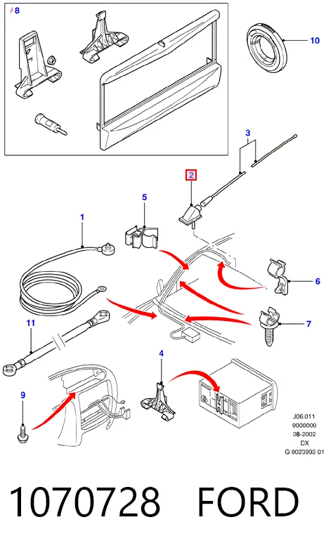  Antena Ford Transit IV сaixa (E) (1994 - 2000) IV