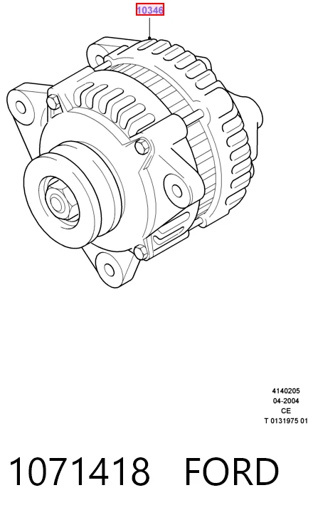 Gerador para Ford Fiesta COURIER J5S, J3S