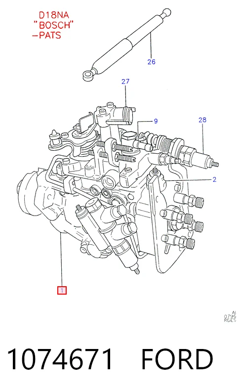 Compre Bomba de combustível de pressão alta Ford Mondeo 2