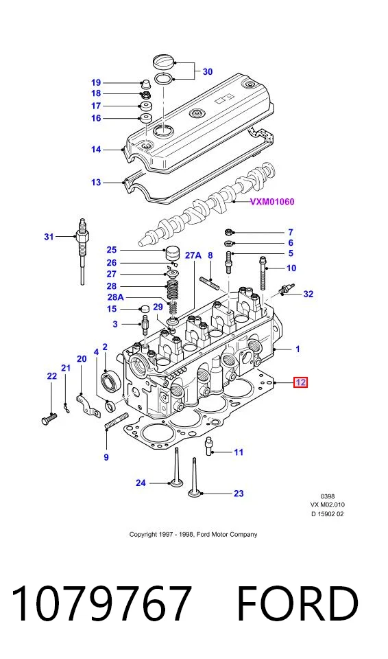 Compre Vedante de cabeça de motor (CBC) Ford Galaxy 