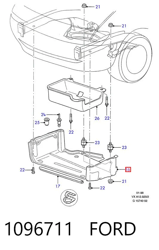 Proteção de motor, de panela (da seção de motor) Volkswagen Sharan preço, a partir de 40,02 USD