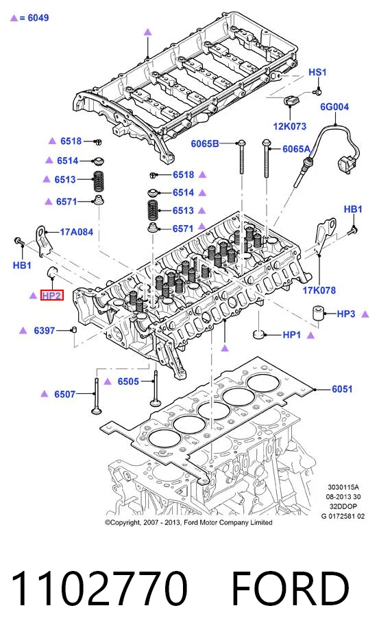 Tampão CBC/do bloco de cilindros Ford Transit V184/5 ao melhor preço