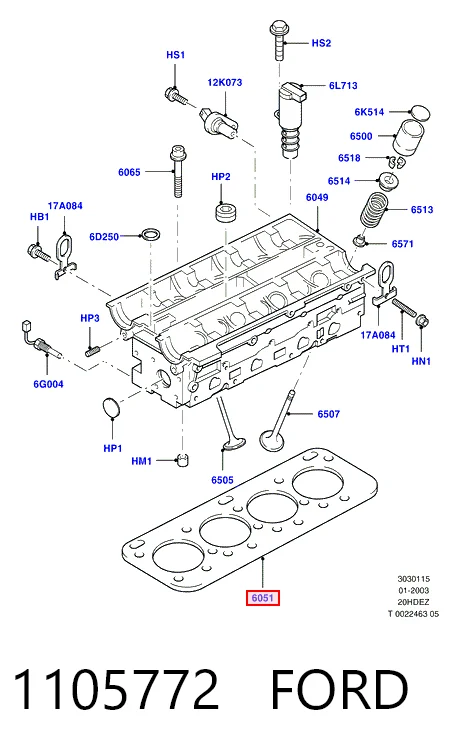 Compre YF0910271B Mazda Vedante de cabeça de motor (CBC)