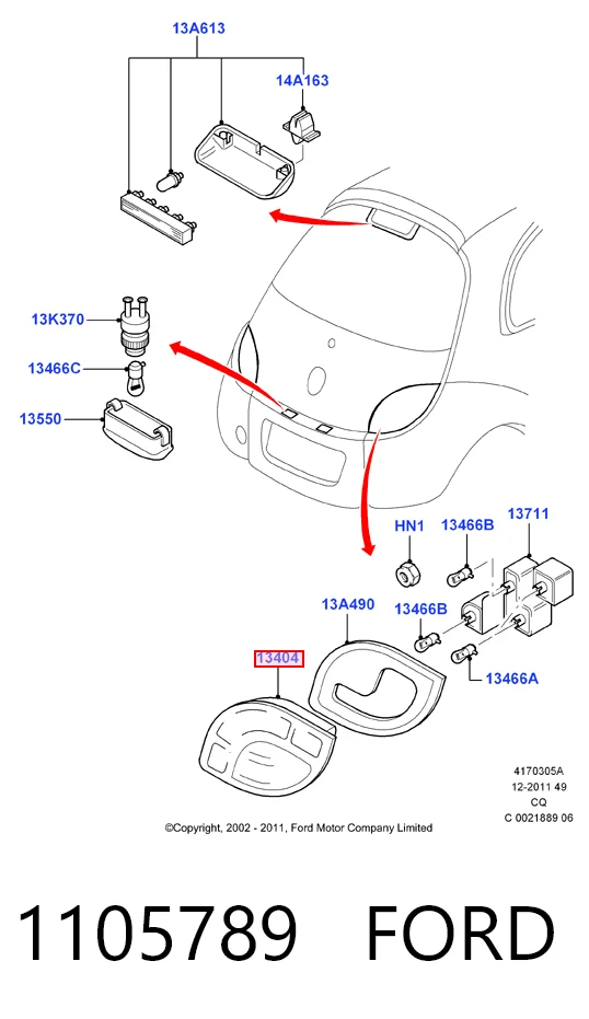 Lanterna traseira direita Ford Ka  RBT ao melhor preço