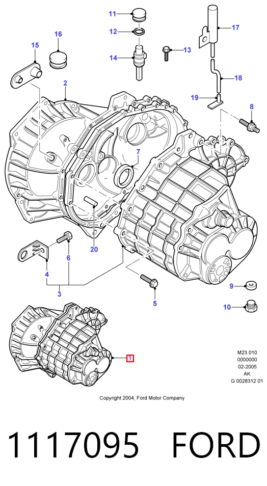Caixa de Mudança montada (caixa mecânica de velocidades) para Ford Mondeo III B4Y