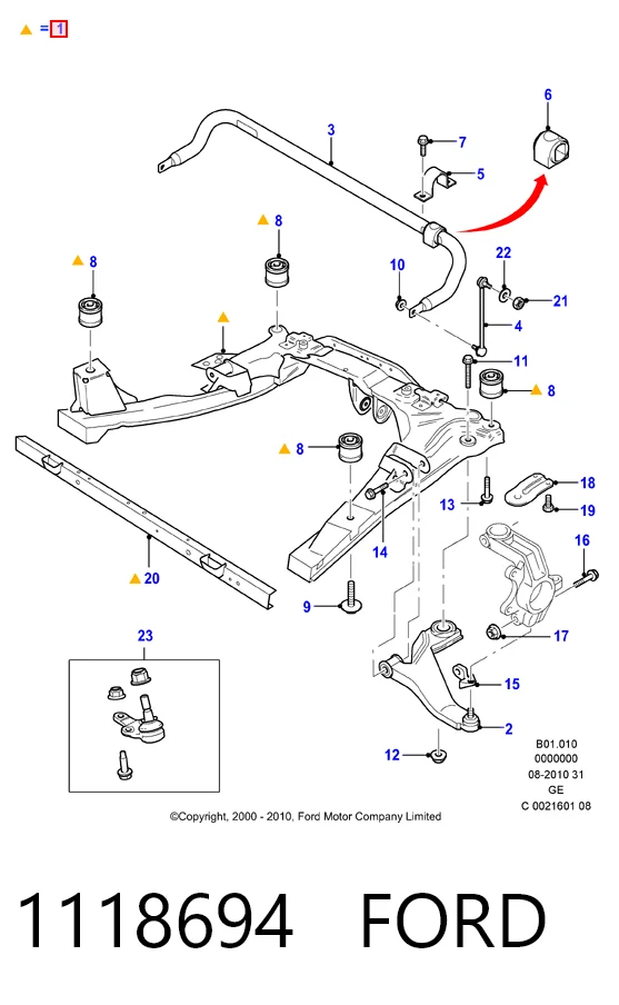  Mondeo III sedan (2000-2007) original desde 275,31 €