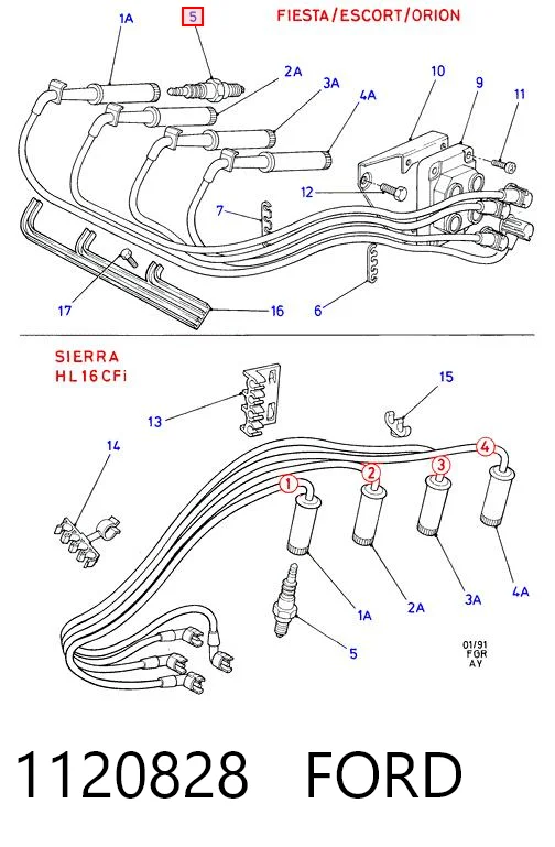 Vela de ignição para Toyota Yaris  SP90