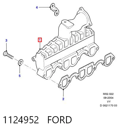 Tubo coletor de admissão para Ford Galaxy WGR